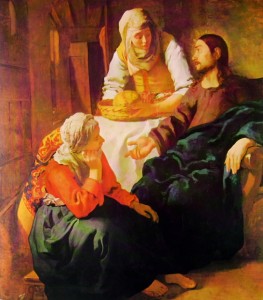 Cristo in casa di Marta e Maria, cm. 141, National Gallery of Scotland, Edimburgo.